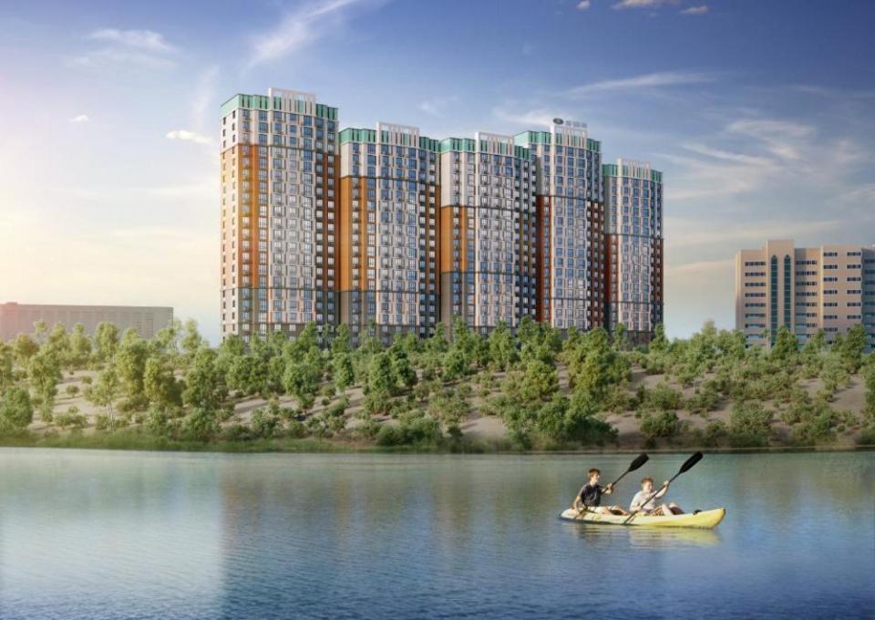 Апартаменты В Жк Laketown На Берегу Озера Almaty Eksteriør billede